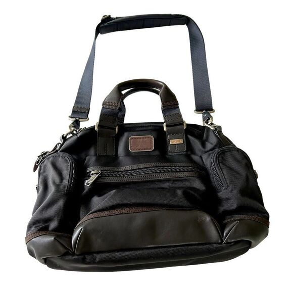 Tumi Alpha Bravo Brooks Briefcase Messenger Bag - Picture 1 of 11